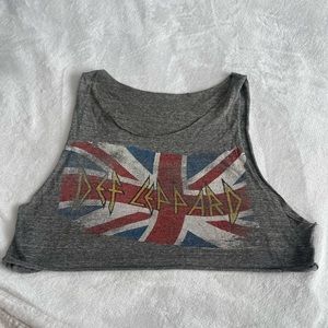 Def Leppard crop top